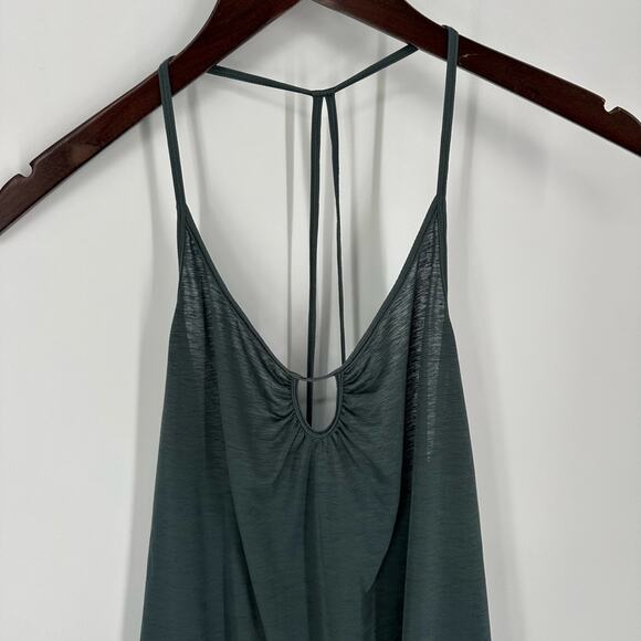 Lululemon Tighten Up‎ Tank Sea Steel Green Size 6 Yoga Flowy Athletic Run Gym - Picture 4 of 9
